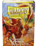 Προστατευτικά καρτών Dragon Shield Dual Sleeves - Small Matte Ember (60 τεμ.) - 1t