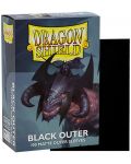 Προστατευτικά καρτών Dragon Shield Dual Sleeves - Matte Black Outer (100 τεμ.) - 2t