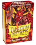 Προστατευτικά καρτών Dragon Shield Sleeves - Small Matte Crimson (60 τεμ.) - 1t
