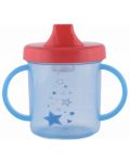 Μεταβατικό κύπελλο με λαβές Lorelli Baby Care - 210 ml, Μπλε - 1t
