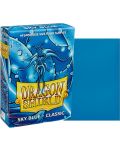Προστατευτικά καρτών Dragon Shield Sleeves - Small Size Sky Blue (60 τεμ.) - 2t