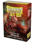 Προστατευτικά καρτών Dragon Shield Dual Sleeves - Small Matte Peach (60 τεμ.) - 1t