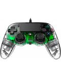 Χειριστήριο Nacon за PS4 - Wired Illuminated Compact Controller, crystal green - 2t