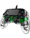 Χειριστήριο Nacon за PS4 - Wired Illuminated Compact Controller, crystal green - 3t