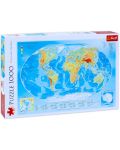 Παζλ Trefl 1000 κομμάτια - Φυσικός χάρτης του κόσμου - 1t
