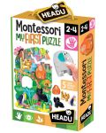 Εκπαιδευτικό παζλ Headu Montessori - Το πρώτο μου παζλ, Ζούγκλα - 1t