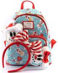 Τσάντα πλάτης  Loungefly Disney: Mickey Mouse - Snowman Mickey & Minnie - 4t