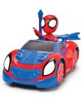 Τηλεκατευθυνόμενο αυτοκίνητο Jada toys Disney - Convertible Roadster με φιγούρα Spidey, 1:24 - 3t