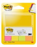 Αυτοκόλλητα ευρετήρια Post-it 670-4 - Mix neon, 2 x 3,8 cm - 1t