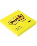 Αυτοκόλλητες σημειώσεις Post-it 654-NY - Κίτρινο, 7.6 х 7.6 cm, 100 τεμάχια - 1t