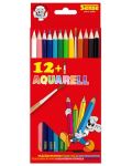 Χρωματιστά μολύβια με πινέλο Sense - Ακουαρέλα, 12 τεμάχια - 1t