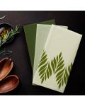 Σετ 3 πετσέτες κουζίνας AmeliaHome - Letyy, 50 x 70 cm, πράσινες	 - 4t