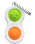 Αισθησιακό παιχνίδι - μπρελόκ Tomy Fat Brain Toys - Simple Dimple,πορτοκαλί/πράσινο  - 1t