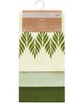 Σετ 3 πετσέτες κουζίνας AmeliaHome - Letyy, 50 x 70 cm, πράσινες	 - 3t