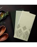Σετ 9 πετσέτες κουζίνας AmeliaHome - Letyy, 50 x 70 cm, πράσινες - 3t