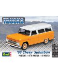 Συναρμολογημένο μοντέλο  Revell - Μοντέρνο: Αυτοκίνητα - Chevy Suburban 1966 - 2t
