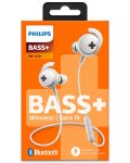 Ασύρματα ακουστικά Philips Bass+ - SHB4305WT, λευκά - 3t