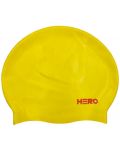 Σκουφάκι κολύμβησης HERO - Silicone Swimming Helmet, κίτρινο/κόκκινο - 1t