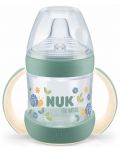 Μπουκάλι χυμού με μύτη σιλικόνης  NUK for Nature - 150 ml, πράσινο - 1t