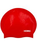 Σκουφάκι κολύμβησης HERO - Silicone Swimming Helmet, κόκκινο - 1t