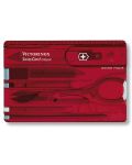 Ελβετικό σουγιά τσέπης  Victorinox - SwissCard, 10 λειτουργιών, κόκκινο - 1t