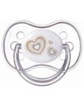 Πιπίλα σιλικόνης Canpol - Newborn Baby, 6-18 μηνών, Καρδιά - 1t