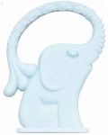 Μασητικό Οδοντοφυΐας σιλικόνης  Wee Baby - Zoo, ελέφαντας, μπλε - 1t