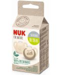 Πιπίλες σιλικόνης NUK for Nature -Cream, 18-36 μηνών, 2 τεμ - 2t