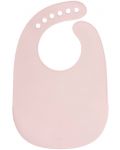 Σαλιάρα σιλικόνης  Lassig - Ροζ ποντίκι - 3t
