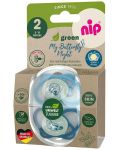 Πιπίλες σιλικόνης NIP Green - Night, 5-18 μηνών, 2 τεμαχίων, μπλε - 4t