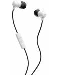 Ακουστικά με μικρόφωνο Skullcandy - JIB, άσπρα/μαύρα - 1t