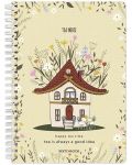 Βιβλίο σκίτσων Drasca Happy Tea Time - Tea house, A5, 60 φύλλα - 1t