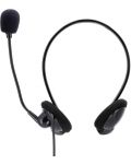 Ακουστικά με μικρόφωνο Hama - NHS-P100, μαύρα - 1t