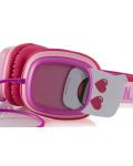 Παιδικά ακουστικά με μικρόφωνο Emoji - Flip n Switch, ροζ/μωβ - 2t