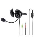 Ακουστικά με μικρόφωνο Hama - NHS-P100, μαύρα - 3t
