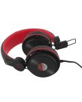 Ακουστικά με μικρόφωνο TNB - Be color, On-ear, μαύρα/κόκκινα - 2t