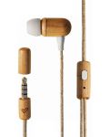Ακουστικά με μικρόφωνο Energy Sistem - Eco Cherry Wood, καφέ - 1t