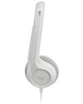 Ακουστικά με μικρόφωνο Logitech - H390, λευκό - 3t