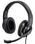 Ακουστικά με μικρόφωνο Hama - HS-P300, μαύρα - 1t