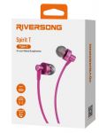 Ακουστικά με μικρόφωνο Riversong - Spirit T, ροζ  - 4t