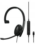 Ακουστικά με μικρόφωνο  Sennheiser - EPOS SC 130, USB-C,μαύρο - 1t