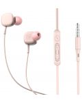 Ακουστικά με μικρόφωνο Tellur - Sigma, ροζ - 2t
