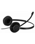 Ακουστικά με μικρόφωνο Addasound - Crystal 2872 Duo, μαύρα - 5t