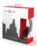 Ακουστικά με μικρόφωνο Gembird - MHS-LAX-W, μαύρο/κόκκινο - 3t