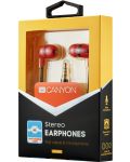 Ακουστικά με μικρόφωνο Canyon - SEP-4, κόκκινα - 3t