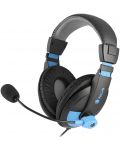 Ακουστικά με μικρόφωνο NGS - MSX9 PRO, μπλε - 2t