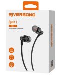 Ακουστικά με μικρόφωνο Riversong - Spirit T, μαύρα  - 3t