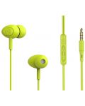 Ακουστικά με μικρόφωνο Tellur - Basic Gamma, πράσινα - 1t