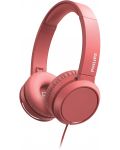 Ακουστικά με μικρόφωνο Philips - TAH4105RD, κόκκινα - 1t
