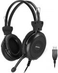 Ακουστικά με μικρόφωνο A4tech - HU-30, μαύρα - 1t